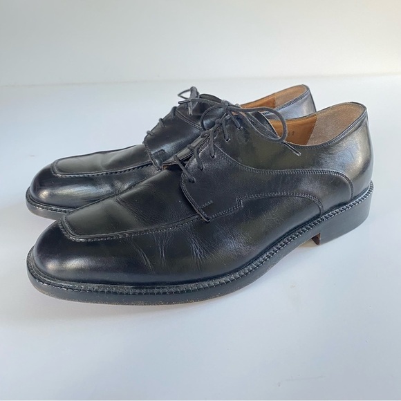 FLORSHEIM Imperial 92662 Triple Wide Derby Black VTG Italy Dress Shoes 9.5 EEE - Picture 7 of 13